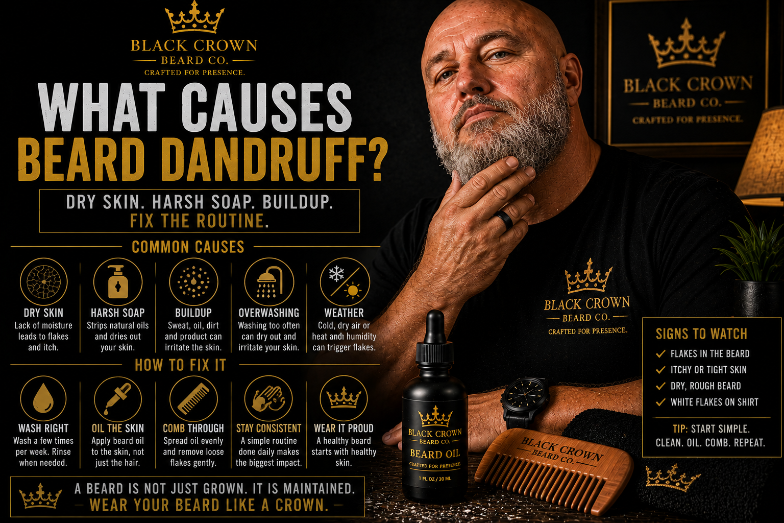 What Causes Beard Dandruff and How Do You Fix It?