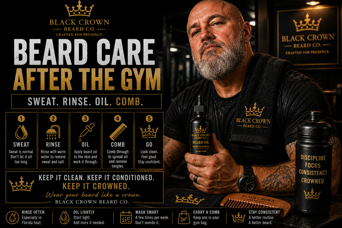 Beard Care After the Gym: Sweat, Rinse, Oil, Comb