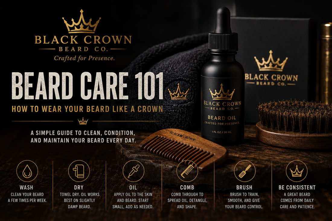 Black Crown Beard Care 101: How to Wear Your Beard Like a Crown