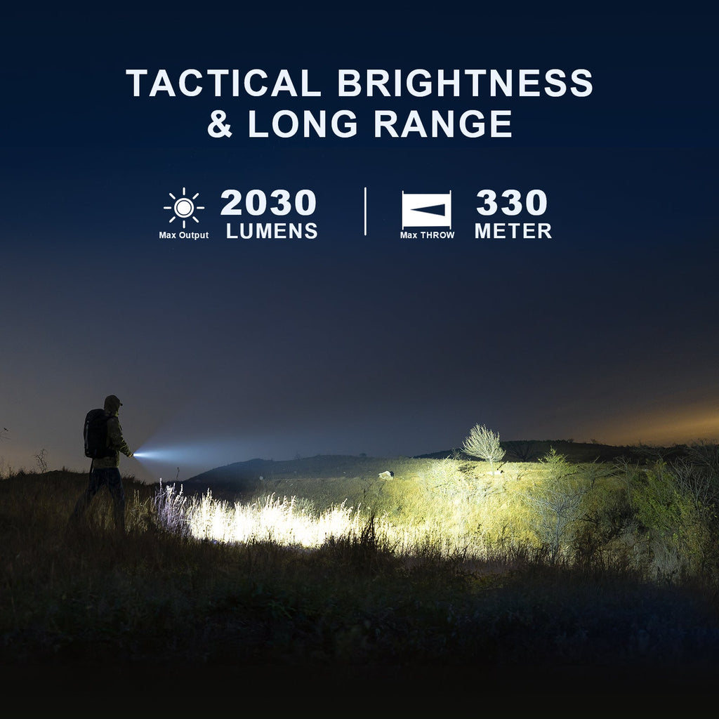 Powertac M5 Gen3 Tactical EDC Flashlight – 2,030 Lumens