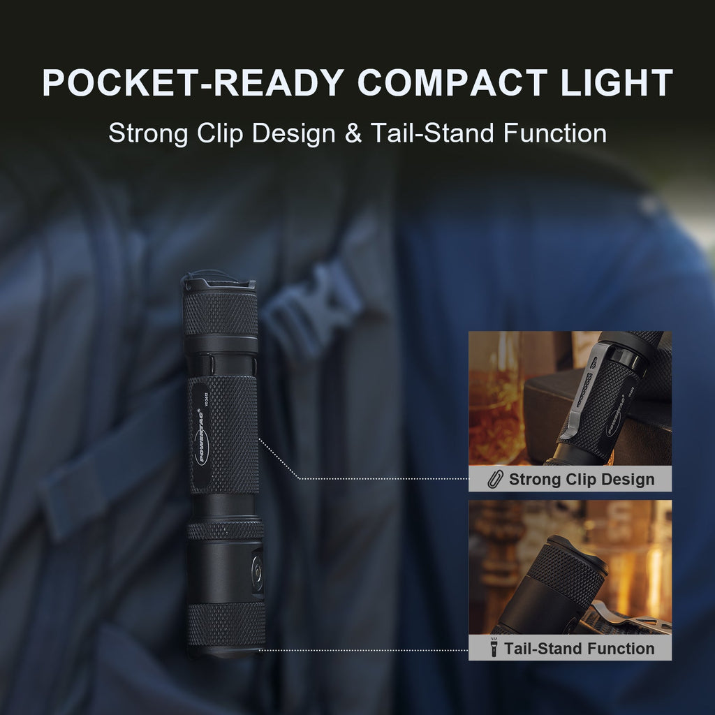 Powertac M5 Gen3 Tactical EDC Flashlight – 2,030 Lumens
