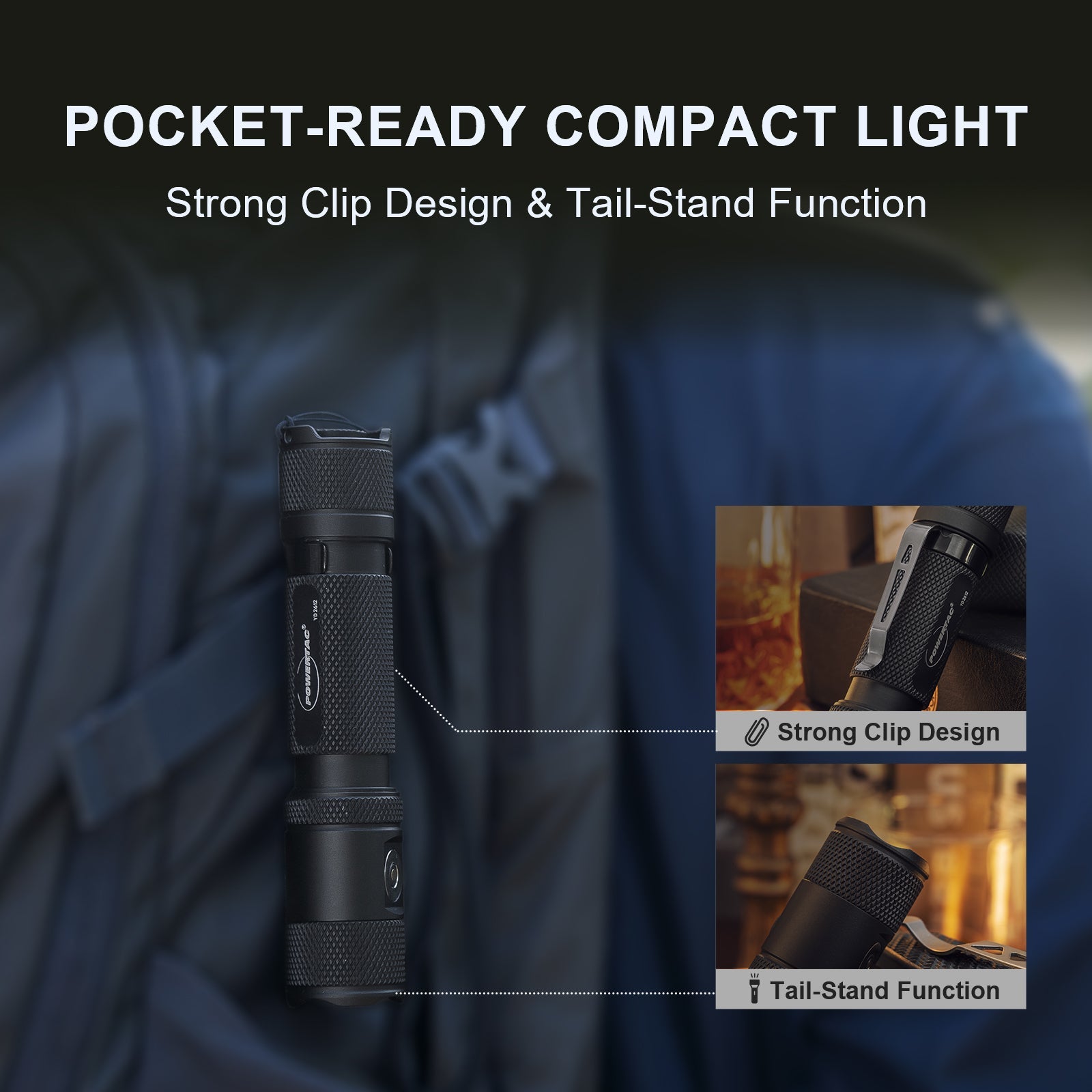 Powertac M5 Gen3 Tactical EDC Flashlight – 2,030 Lumens