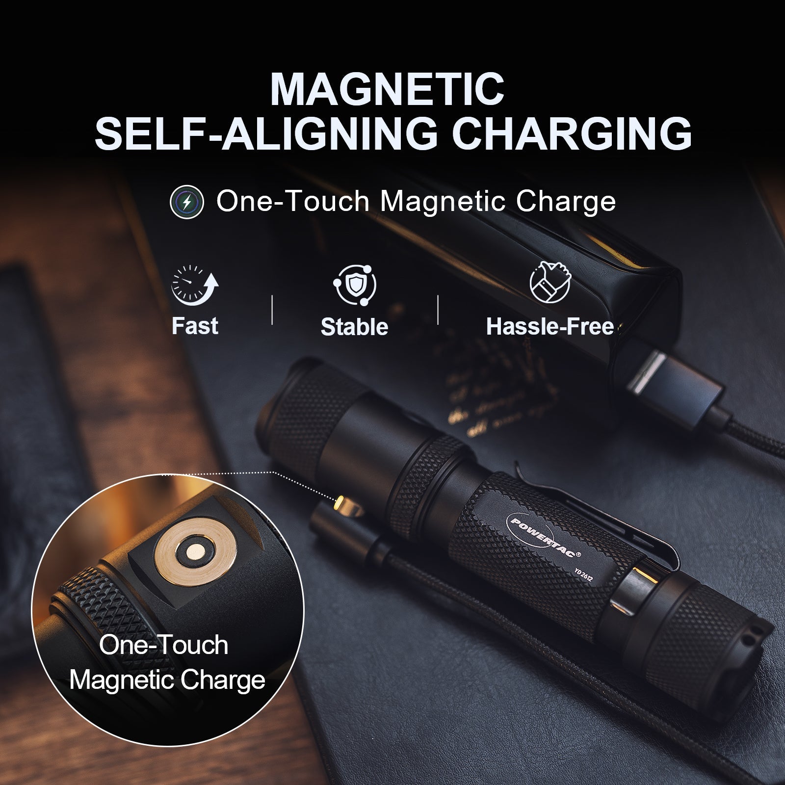 Powertac M5 Gen3 Tactical EDC Flashlight – 2,030 Lumens