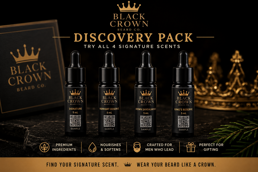 👑 Black Crown Discovery Pack – Try All 4 Signature Scents