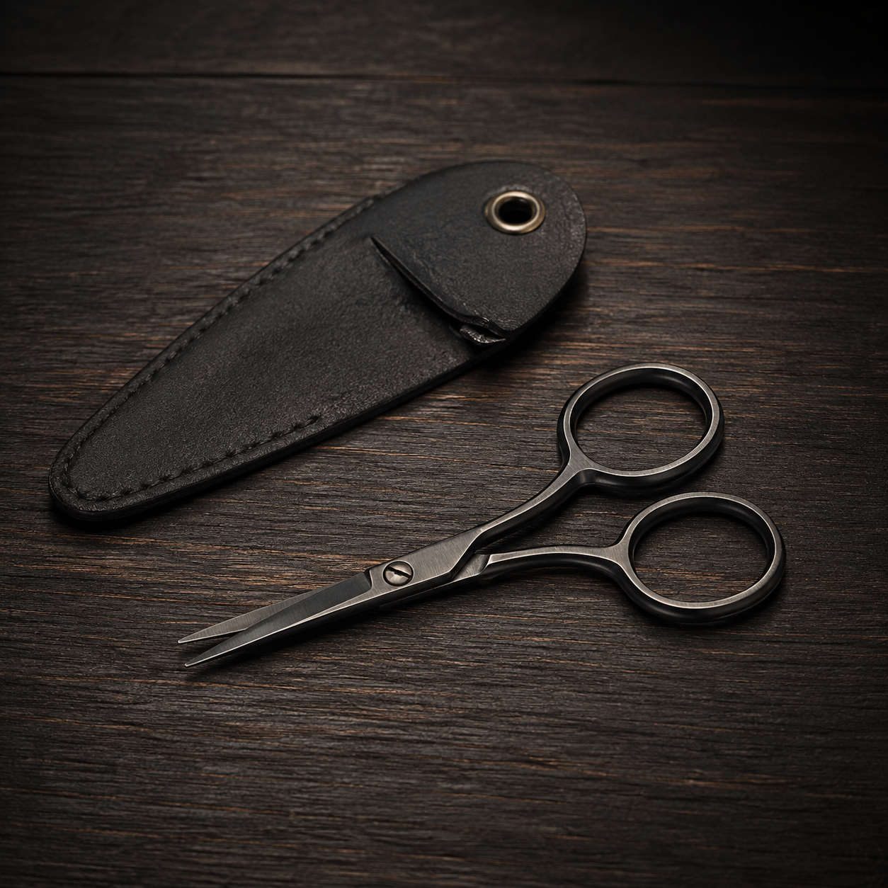 4″ Gunmetal Beard & Mustache Scissors
