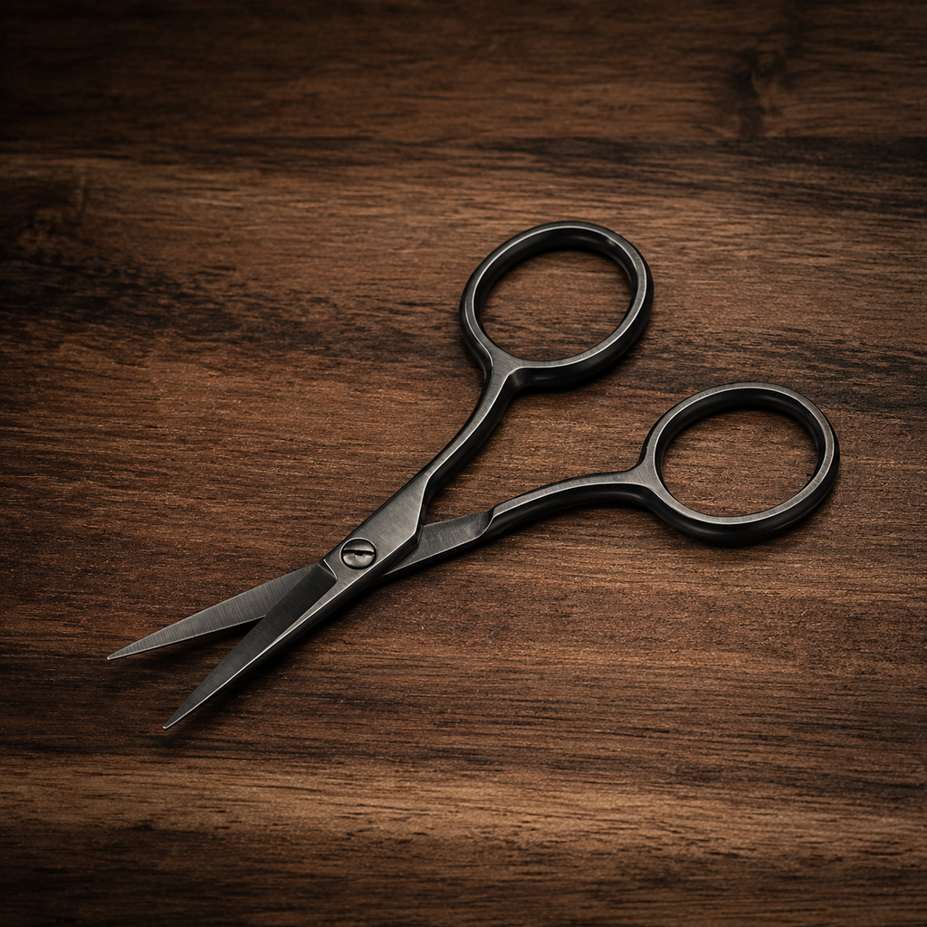 4″ Gunmetal Beard & Mustache Scissors