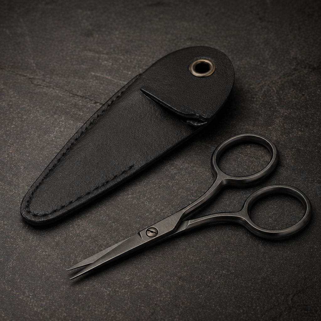 4″ Gunmetal Beard & Mustache Scissors
