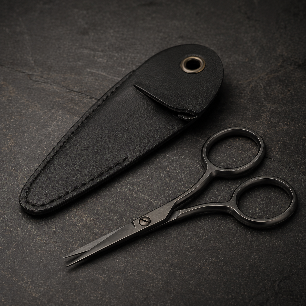 4″ Gunmetal Beard & Mustache Scissors