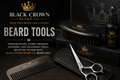 Premium Beard & Moustache Scissors with Leather Case