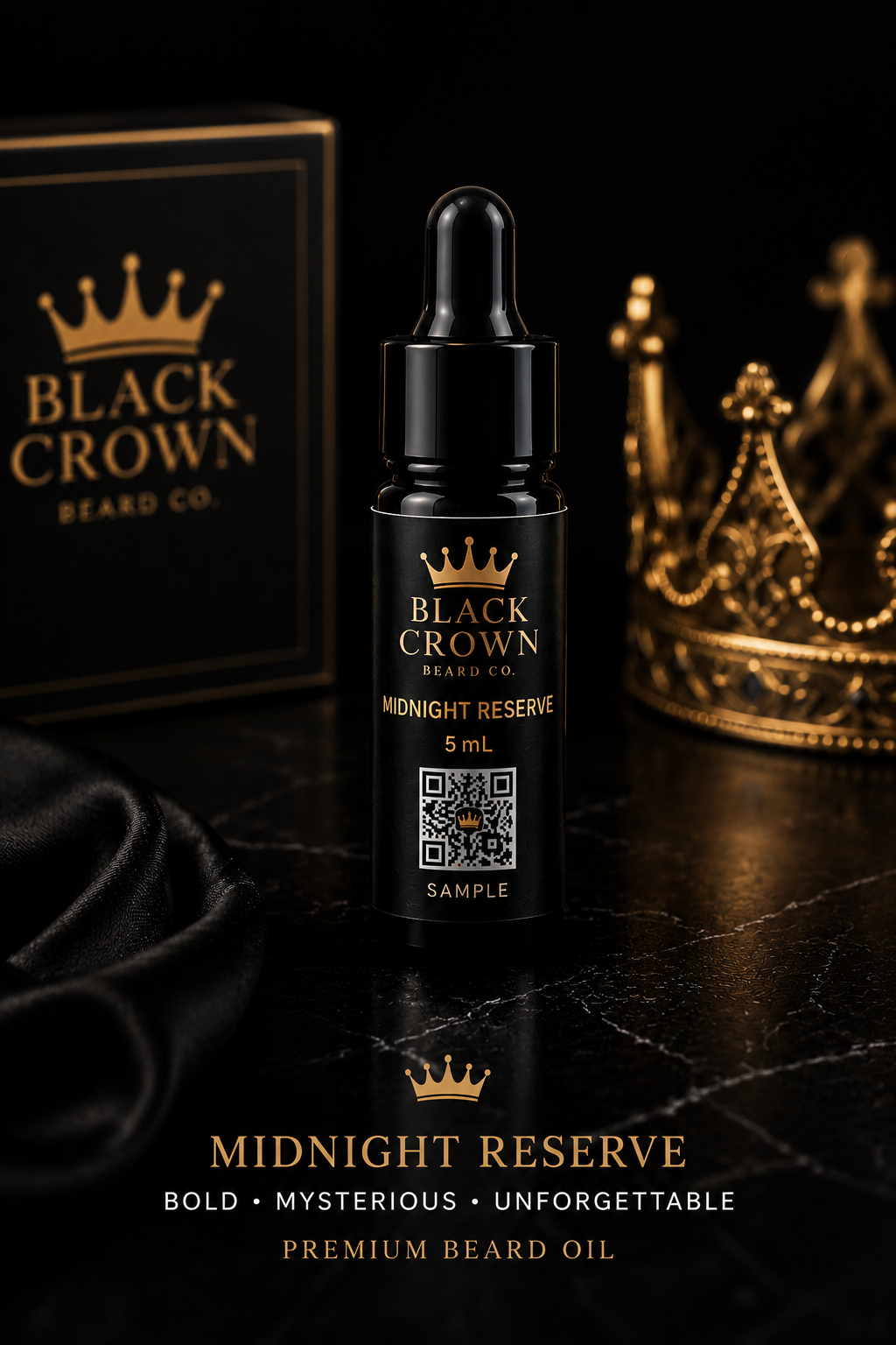 Black Crown Beard Oil Sample – 5 mL