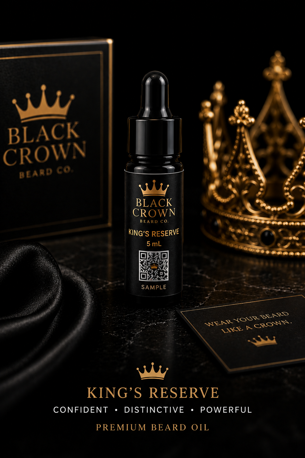 👑 Black Crown Discovery Pack – Try All 4 Signature Scents