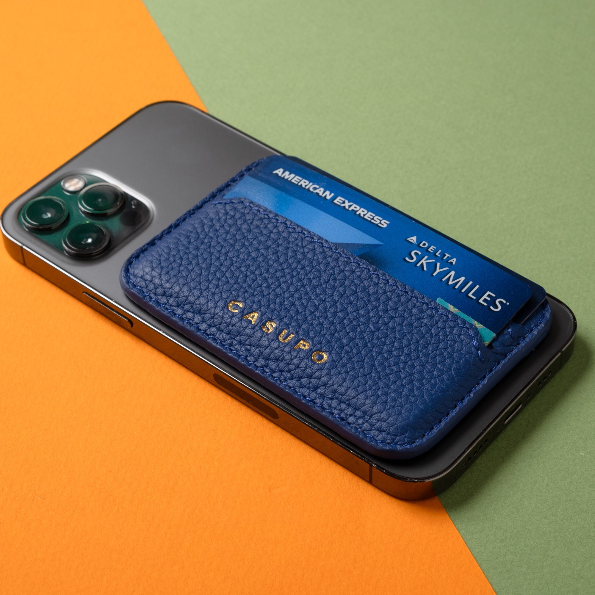 MagSafe RFID Leather Card Wallet – Cobalt