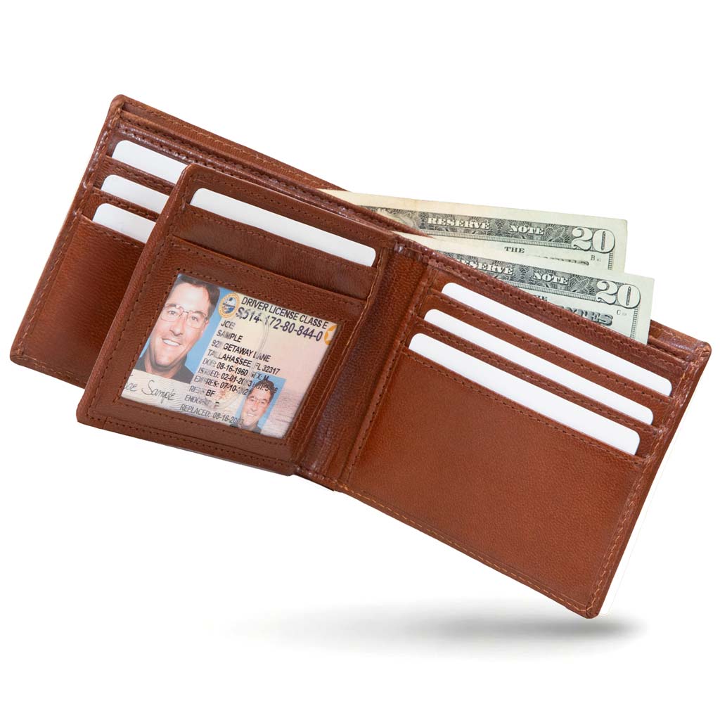 Men’s RFID 10-Slot Bifold Wallet