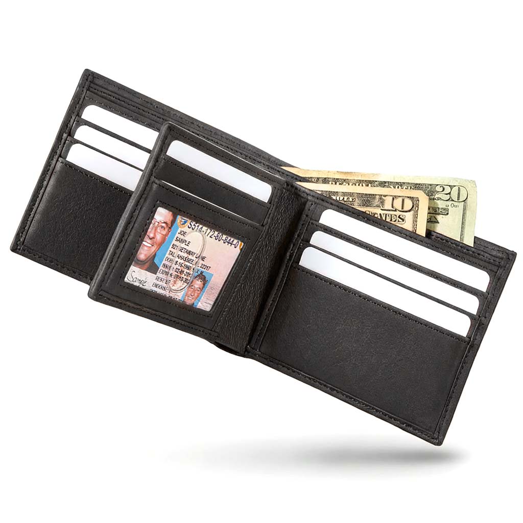 Men’s RFID 10-Slot Bifold Wallet