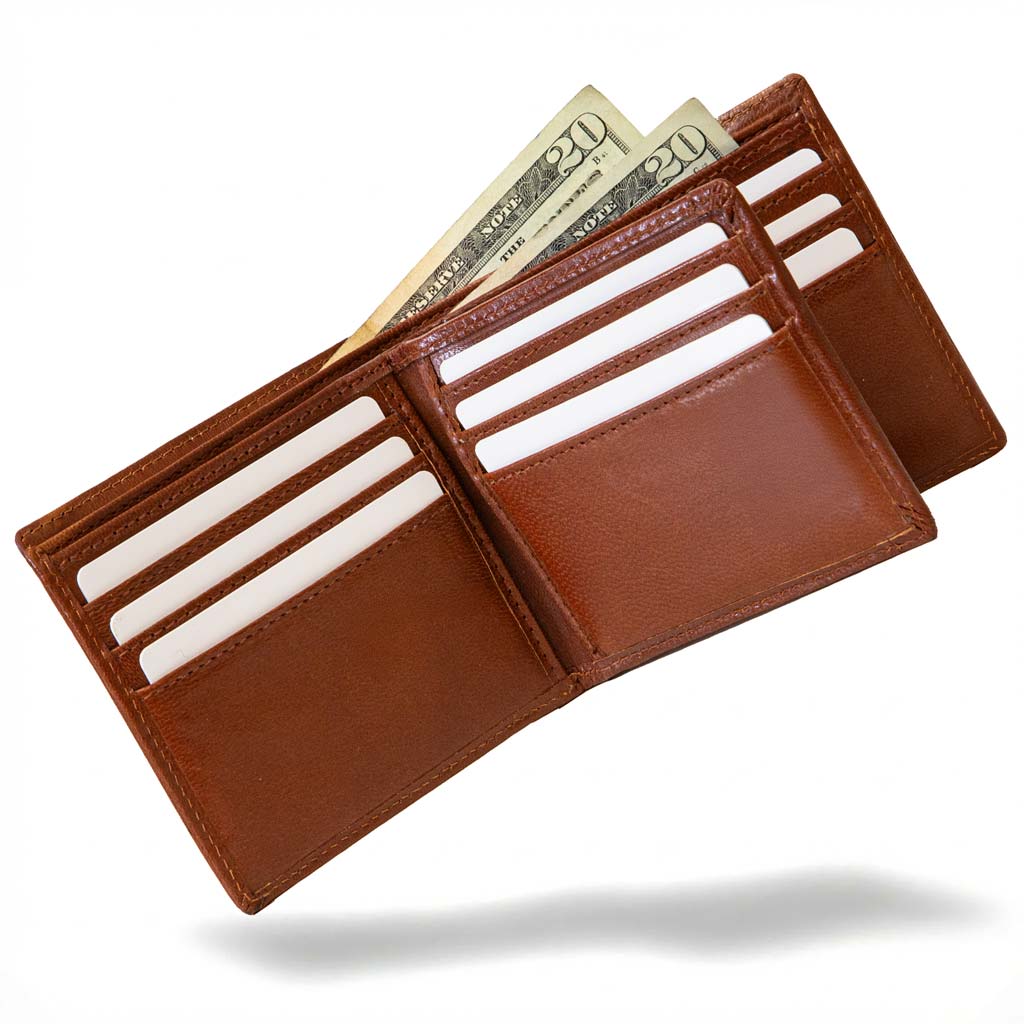 Men’s RFID 10-Slot Bifold Wallet