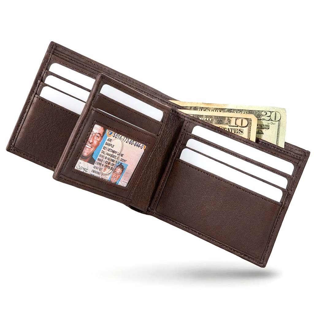 Men’s RFID 10-Slot Bifold Wallet