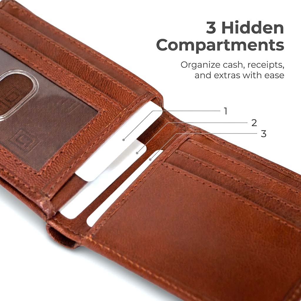 Men’s RFID 10-Slot Bifold Wallet