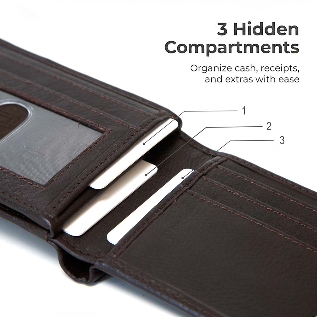 Men’s RFID 10-Slot Bifold Wallet