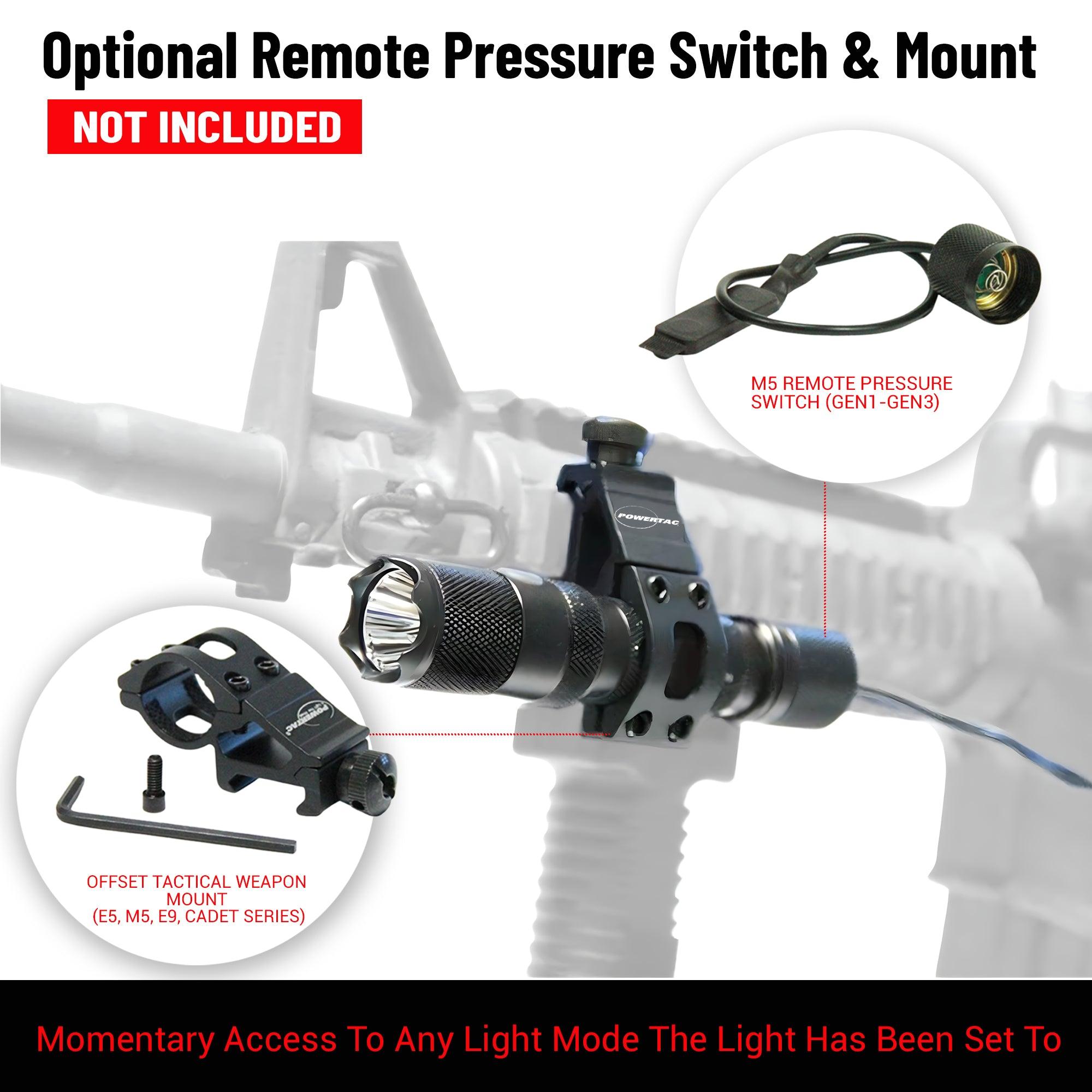 Powertac M5 Gen3 Tactical EDC Flashlight – 2,030 Lumens