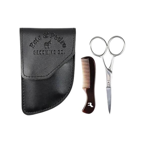 Beard Comb & Precision Scissors Kit